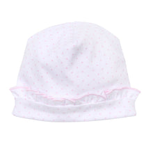  Mini Dots Ruffle Hat - Pink - Magnolia BabyHat