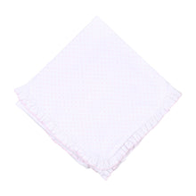  Mini Dots Ruffle Receiving Blanket - Pink - Magnolia BabyReceiving Blanket