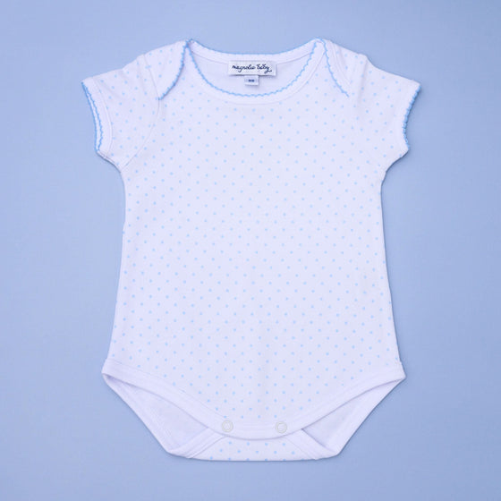 Mini Dots Short Sleeve Bodysuit - Blue - Magnolia BabyBodysuit