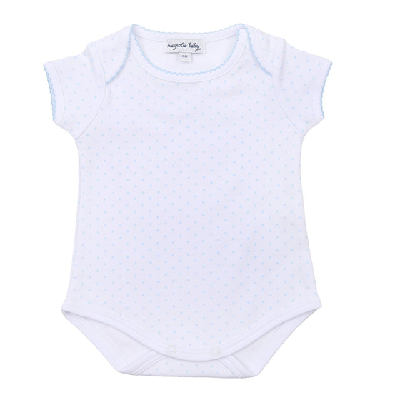 Mini Dots Short Sleeve Bodysuit - Blue - Magnolia BabyBodysuit