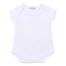  Mini Dots Short Sleeve Bodysuit - Pink - Magnolia BabyBodysuit