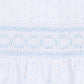 Mini Dots Smocked Footie - Blue - Magnolia BabyFootie