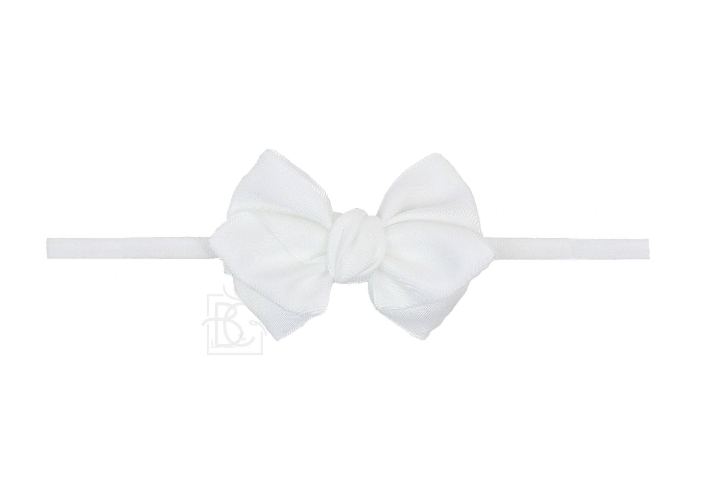 Mini Euro Headband - White - Magnolia BabyHeadband