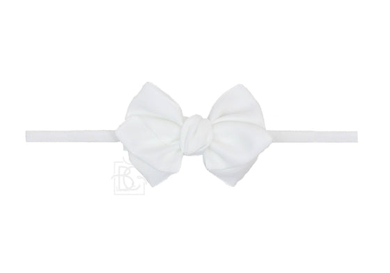 Mini Euro Headband - White - Magnolia BabyHeadband