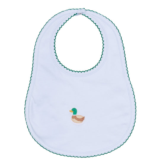 Mini Mallard Embroidered Bib - Light Blue - Magnolia BabyBib