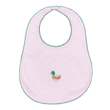  Mini Mallard Embroidered Bib - Pink - Magnolia BabyBib