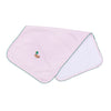 Mini Mallard Embroidered Burp Cloth - Pink - Magnolia BabyBurp Cloth