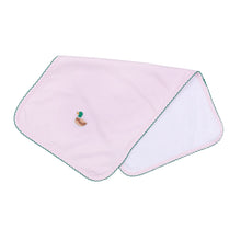  Mini Mallard Embroidered Burp Cloth - Pink - Magnolia BabyBurp Cloth