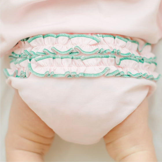 Mini Mallard Embroidered Diaper Cover Set - Pink - Magnolia BabyDiaper Cover