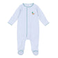 Mini Mallard Embroidered Footie - Light Blue - Magnolia BabyFootie