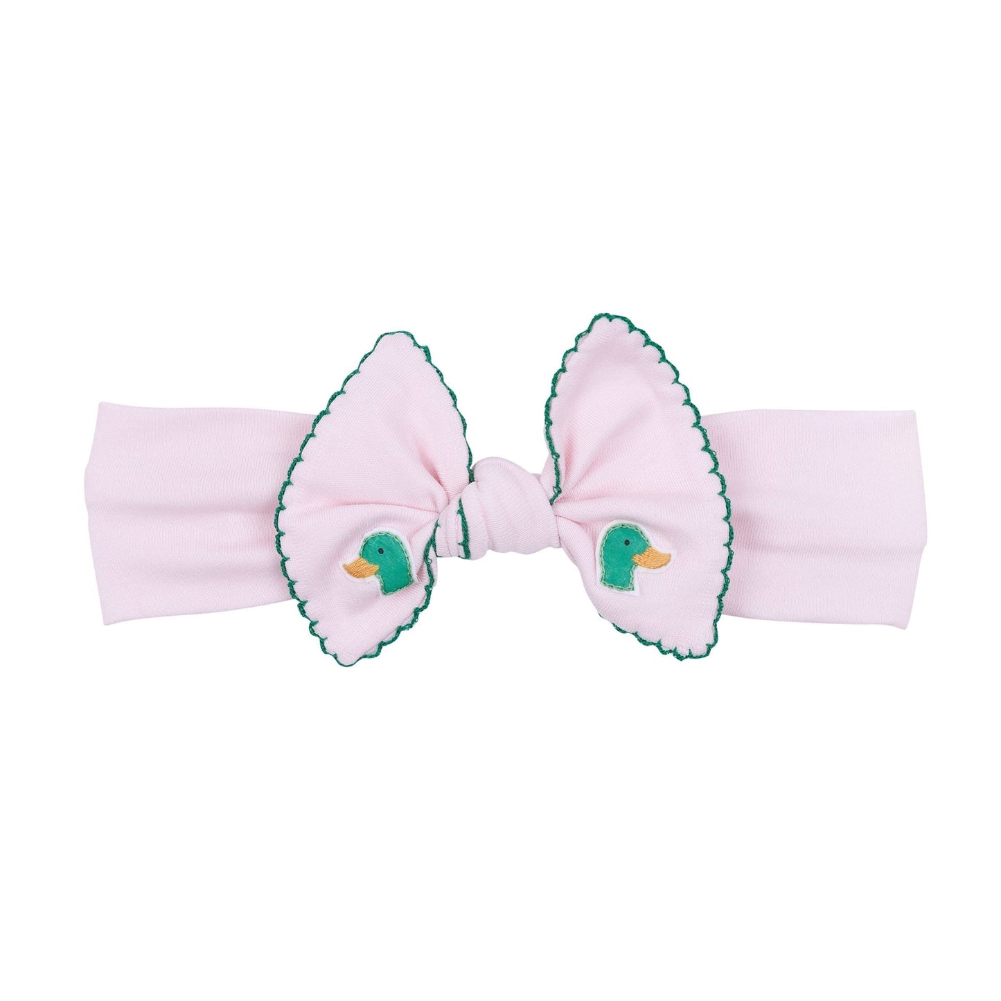 Mini Mallard Embroidered Headband - Pink - Magnolia BabyHeadband