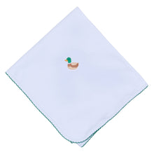  Mini Mallard Embroidered Receiving Blanket - Light Blue - Magnolia BabyReceiving Blanket
