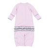 Mini Mallard Embroidered Ruffle Converter - Pink - Magnolia BabyConverter Gown
