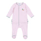 Mini Mallard Embroidered Ruffle Footie - Pink - Magnolia BabyFootie
