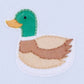 Mini Mallard Embroidered Zip Footie - Light Blue - Magnolia BabyFootie
