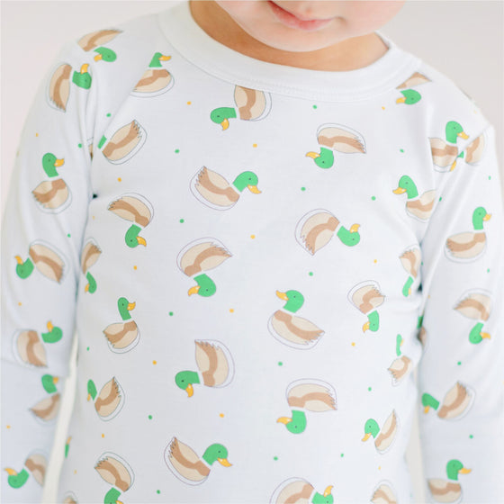 Mini Mallard Long Pajamas - Green - Magnolia BabyLong Pajamas