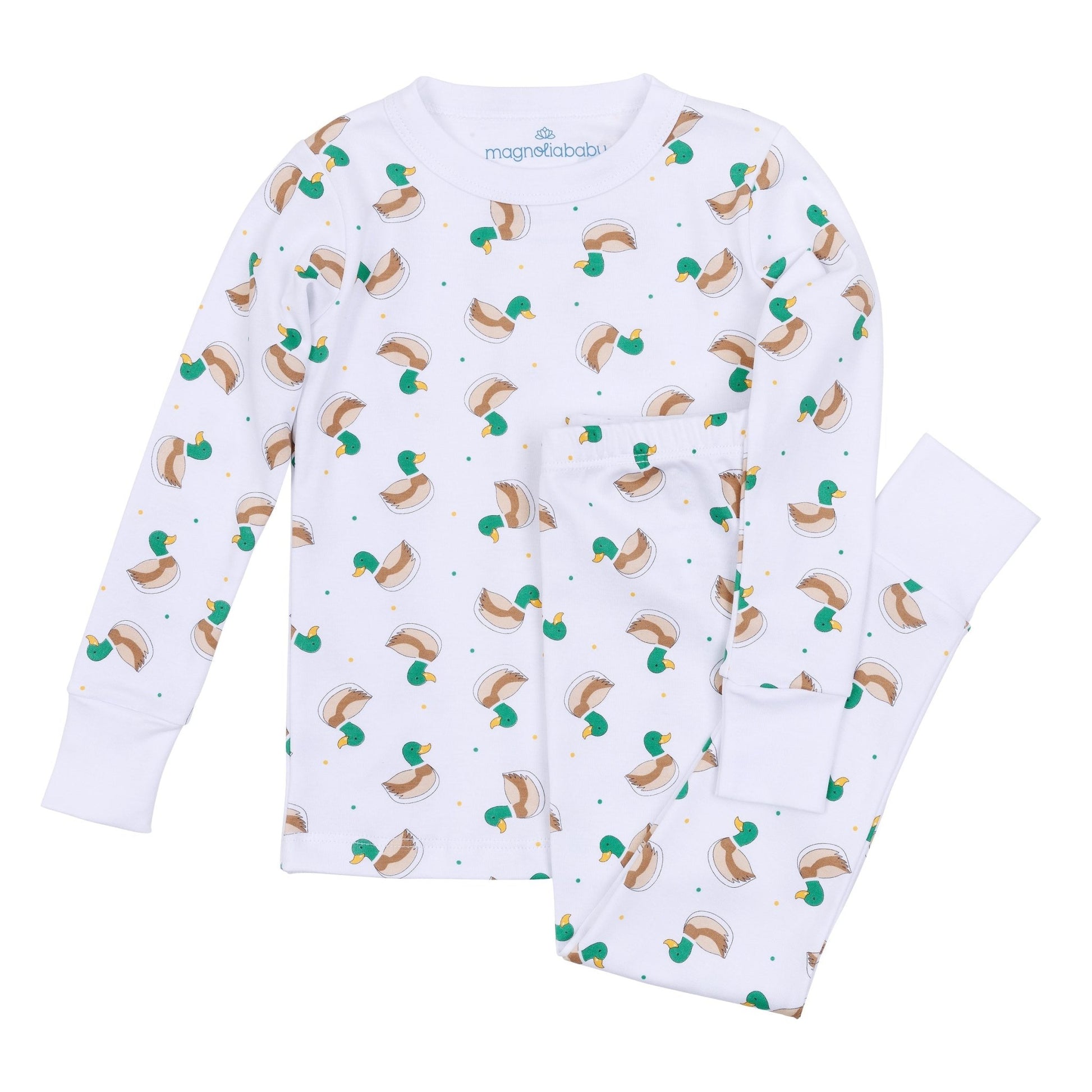 Mini Mallard Long Pajamas - Green - Magnolia BabyLong Pajamas