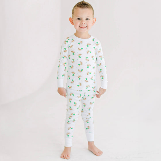 Mini Mallard Long Pajamas - Green - Magnolia BabyLong Pajamas