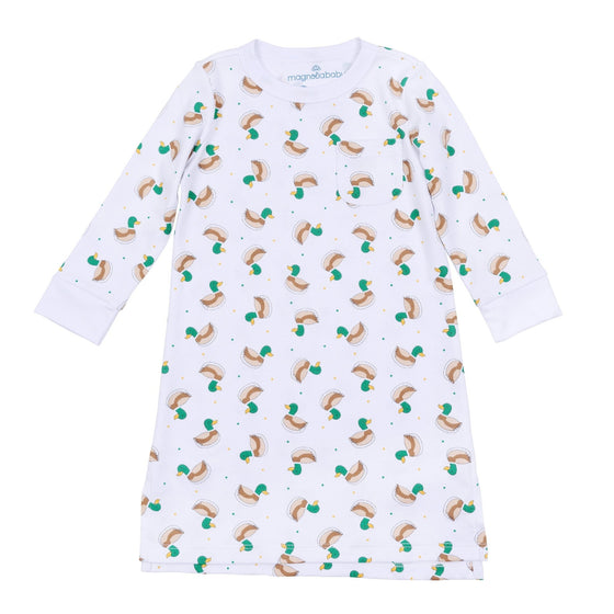 Mini Mallard Long Sleeve Nightdress - Green - Magnolia BabyNightdress