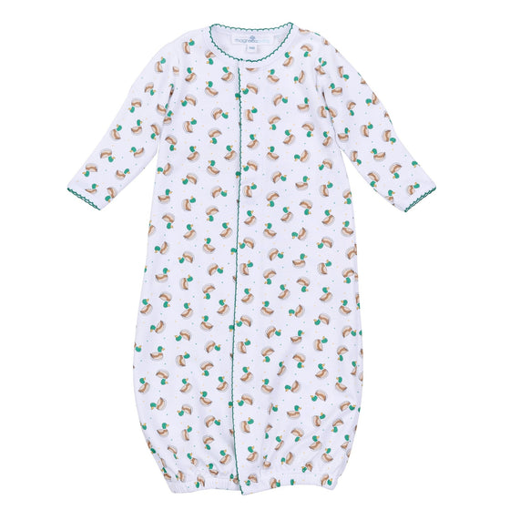Mini Mallard Print Converter - Green - Magnolia BabyConverter Gown