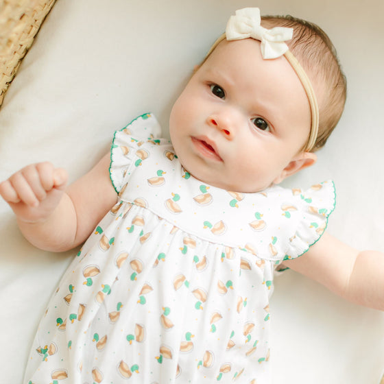 Mini Mallard Print Flutters Bubble - Green - Magnolia BabyBubble