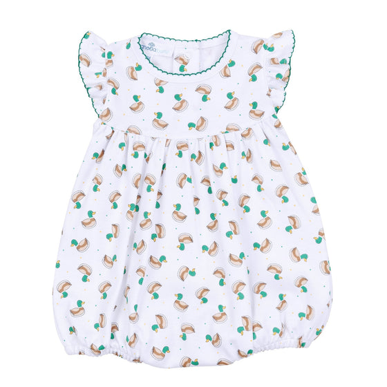 Mini Mallard Print Flutters Bubble - Green - Magnolia BabyBubble