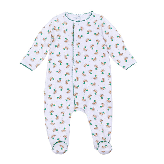 Mini Mallard Print Footie - Green - Magnolia BabyFootie