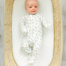  Mini Mallard Print Zip Footie - Green - Magnolia BabyFootie