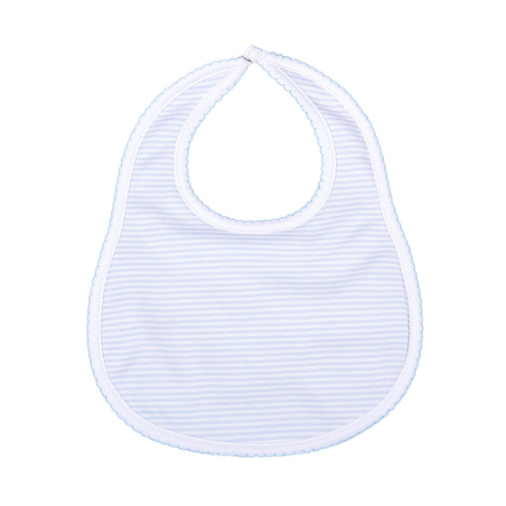 Mini Stripes Bib - Blue - Magnolia BabyBib