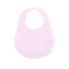  Mini Stripes Bib - Pink - Magnolia BabyBib