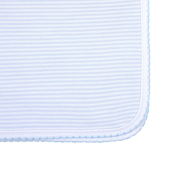 Mini Stripes Burp Cloth - Blue - Magnolia BabyBurp Cloth