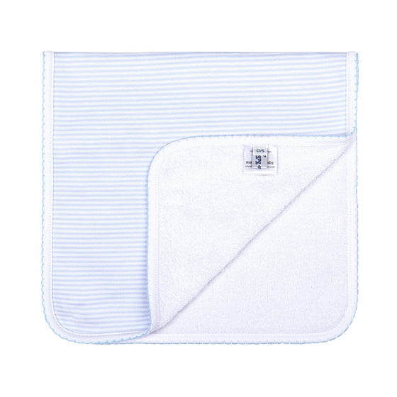 Mini Stripes Burp Cloth - Blue - Magnolia BabyBurp Cloth