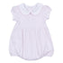 Mini Stripes Collared Short Sleeve Bubble - Pink - Magnolia BabyBubble