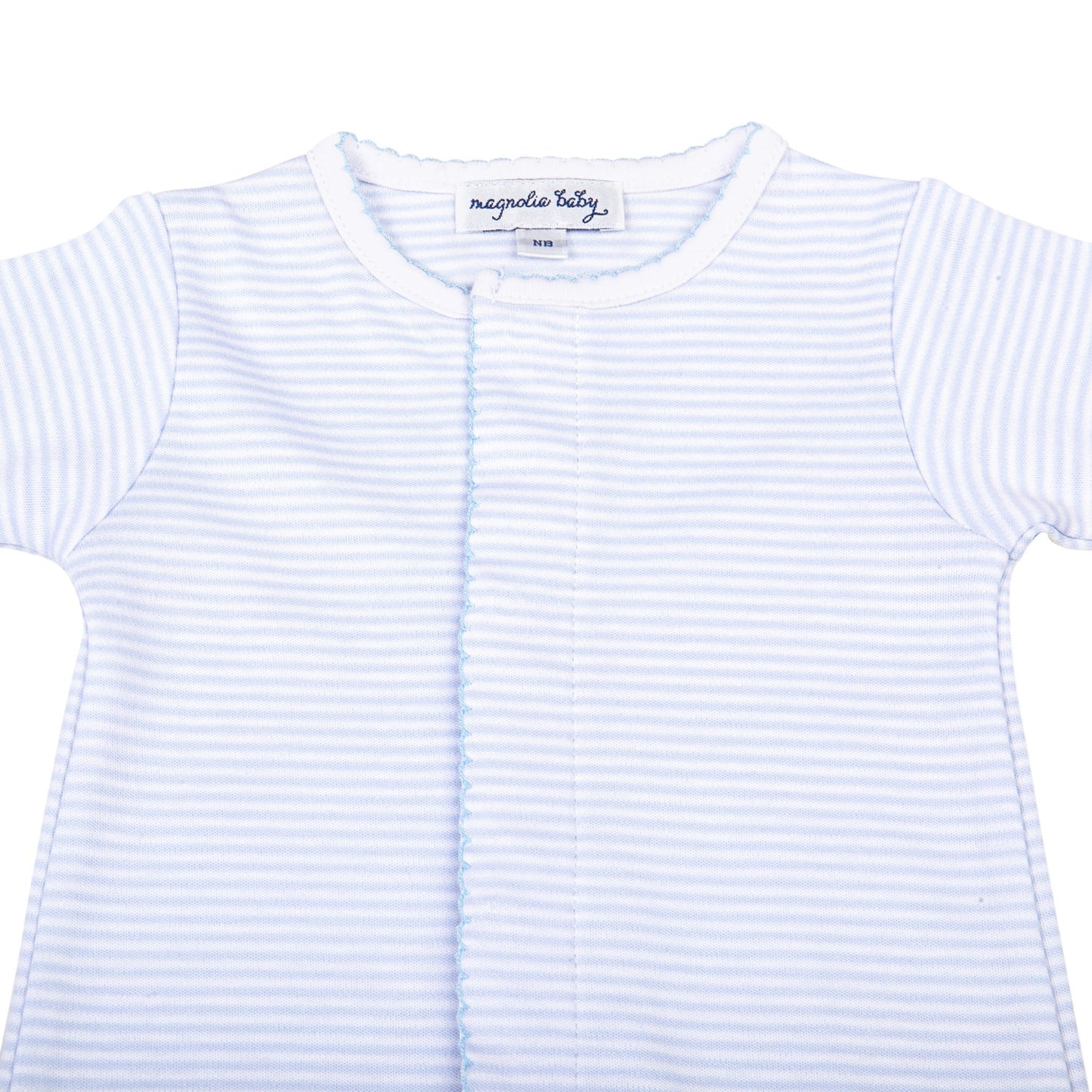 Mini Stripes Converter - Blue - Magnolia BabyConverter Gown