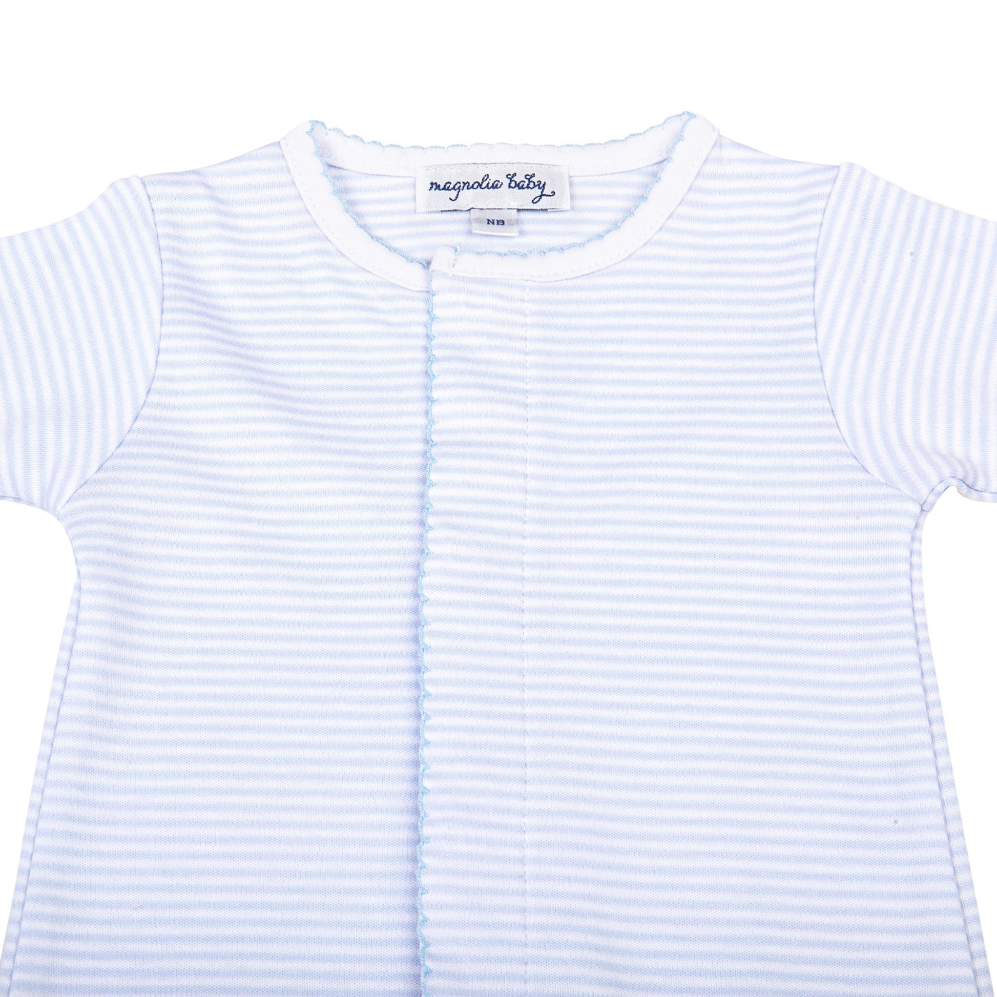 Mini Stripes Converter - Blue - Magnolia BabyConverter Gown