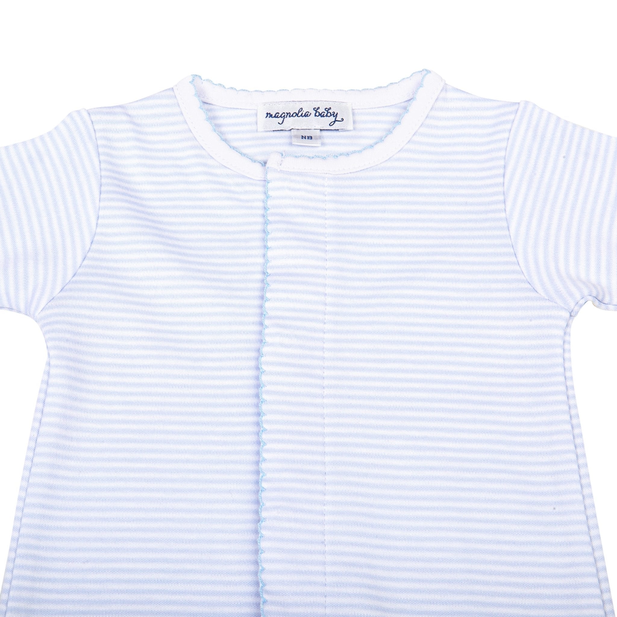 Mini Stripes Converter - Blue - Magnolia BabyConverter Gown