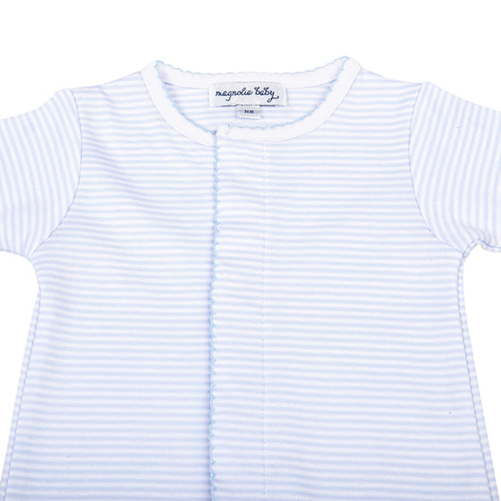 Mini Stripes Converter - Blue - Magnolia BabyConverter Gown