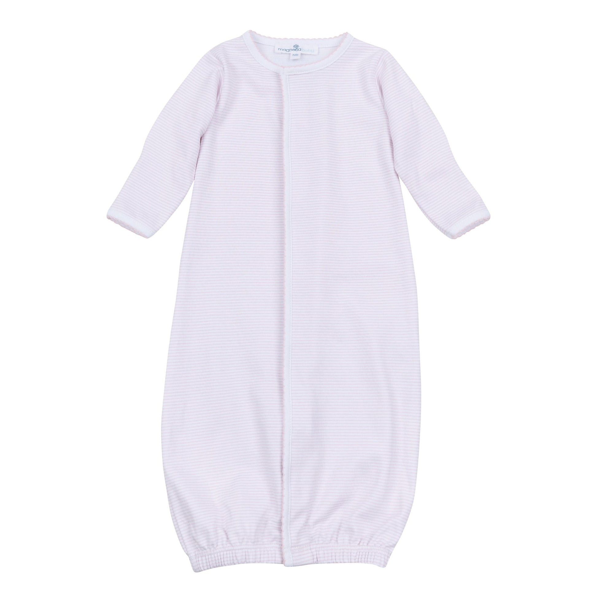 Mini Stripes Converter - Pink - Magnolia BabyConverter Gown