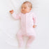 Mini Stripes Footie - Pink - Magnolia BabyFootie