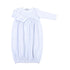 Mini Stripes Gathered Gown - Blue - Magnolia BabyGown