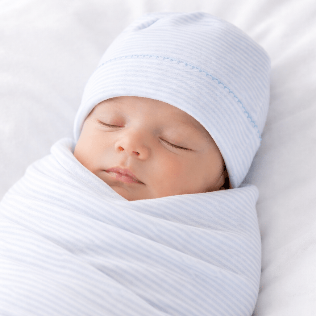 Mini Stripes Hat - Blue - Magnolia BabyHat