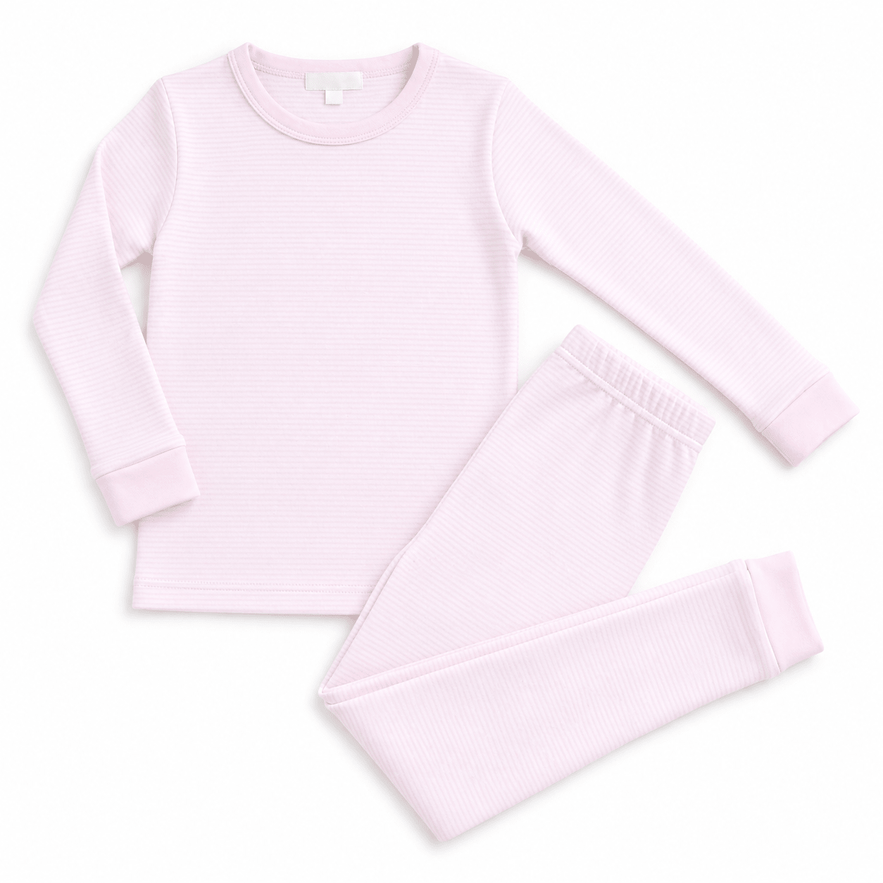 Mini Stripes Long Pajamas - Pink - Magnolia BabyLong Pajamas