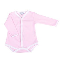  Mini Stripes Long Sleeve Bodysuit - Pink - Magnolia BabyBodysuit