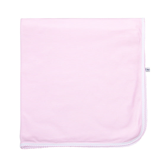 Mini Stripes Receiving Blanket - Pink - Magnolia BabyReceiving Blanket