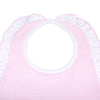 Mini Stripes Ruffle Bib - Pink - Magnolia BabyBib