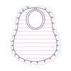 Mini Stripes Ruffle Bib - Pink - Magnolia BabyBib