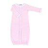 Mini Stripes Ruffle Converter - Pink - Magnolia BabyConverter Gown