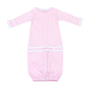 Mini Stripes Ruffle Converter - Pink - Magnolia BabyConverter Gown