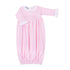 Mini Stripes Ruffle Gathered Gown - Pink - Magnolia BabyGown