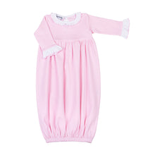  Mini Stripes Ruffle Gathered Gown - Pink - Magnolia BabyGown